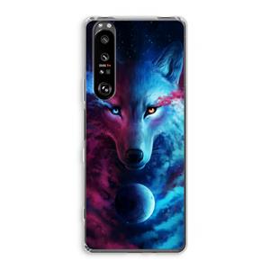 CaseCompany Where Light And Dark Meet: Sony Xperia 1 III Transparant Hoesje
