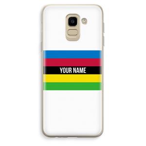 CaseCompany WK Wielrennen: Samsung Galaxy J6 (2018) Transparant Hoesje