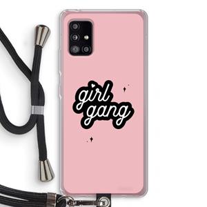CaseCompany Girl Gang: Samsung Galaxy A51 5G Transparant Hoesje met koord