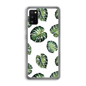 CaseCompany Tropische bladeren: Samsung Galaxy A41 Transparant Hoesje