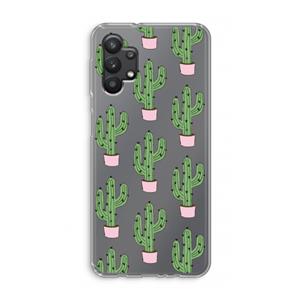 CaseCompany Cactus Lover: Samsung Galaxy A32 5G Transparant Hoesje