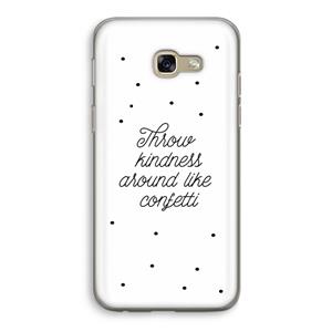 CaseCompany Confetti: Samsung Galaxy A5 (2017) Transparant Hoesje