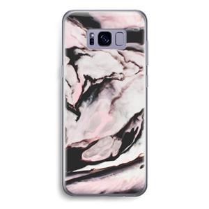 CaseCompany Roze stroom: Samsung Galaxy S8 Transparant Hoesje