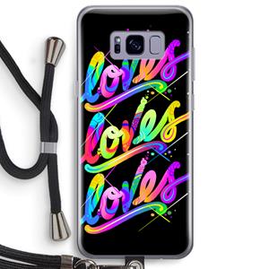 CaseCompany Loves: Samsung Galaxy S8 Plus Transparant Hoesje met koord