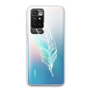 CaseCompany Pluim: Xiaomi Redmi 10 Transparant Hoesje