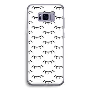 CaseCompany Wimpers: Samsung Galaxy S8 Transparant Hoesje