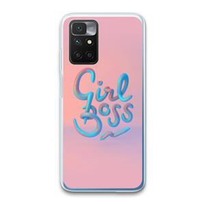CaseCompany Girl boss: Xiaomi Redmi 10 Transparant Hoesje