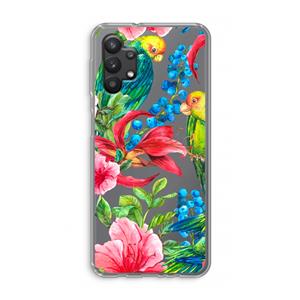 CaseCompany Papegaaien: Samsung Galaxy A32 5G Transparant Hoesje