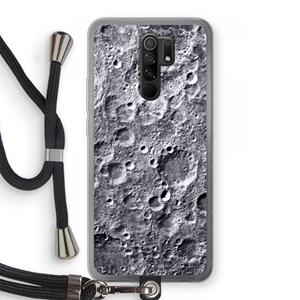 CaseCompany Maanlandschap: Xiaomi Redmi 9 Transparant Hoesje met koord