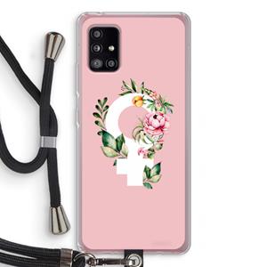 CaseCompany Venus: Samsung Galaxy A51 5G Transparant Hoesje met koord