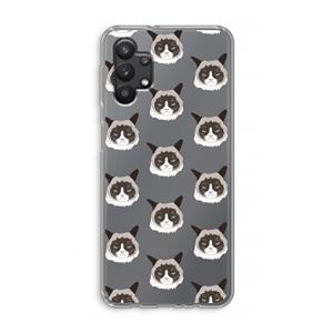 CaseCompany It's a Purrr Case: Samsung Galaxy A32 5G Transparant Hoesje