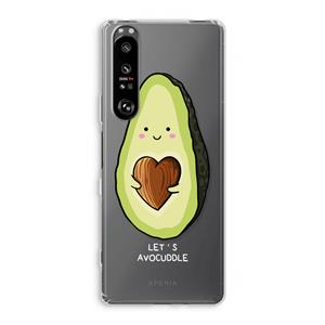 CaseCompany Avocuddle: Sony Xperia 1 III Transparant Hoesje