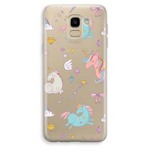 CaseCompany Fantasiewereld: Samsung Galaxy J6 (2018) Transparant Hoesje