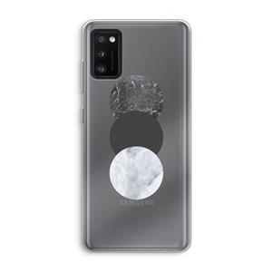 CaseCompany Marmeren cirkels: Samsung Galaxy A41 Transparant Hoesje
