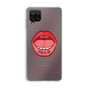 CaseCompany Yolo Denise: Samsung Galaxy A12 Transparant Hoesje
