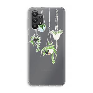 CaseCompany Hang In There: Samsung Galaxy A32 5G Transparant Hoesje