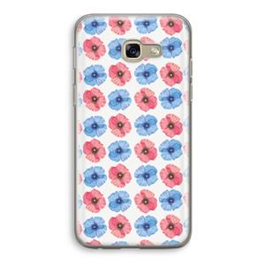 CaseCompany Klaproosjes: Samsung Galaxy A5 (2017) Transparant Hoesje