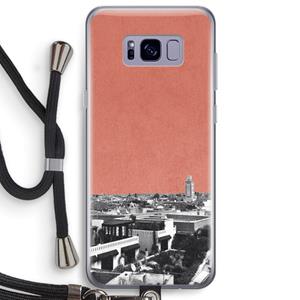 CaseCompany Marrakech Skyline : Samsung Galaxy S8 Plus Transparant Hoesje met koord