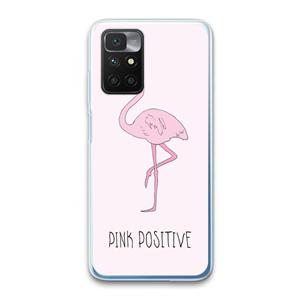 CaseCompany Pink positive: Xiaomi Redmi 10 Transparant Hoesje