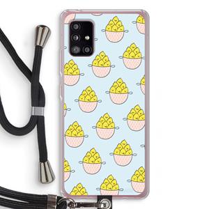 CaseCompany Citroenen: Samsung Galaxy A51 5G Transparant Hoesje met koord