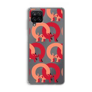 CaseCompany Dogs: Samsung Galaxy A12 Transparant Hoesje