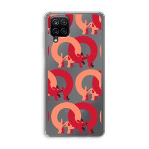 CaseCompany Dogs: Samsung Galaxy A12 Transparant Hoesje