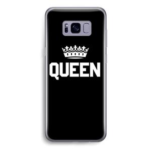 CaseCompany Queen zwart: Samsung Galaxy S8 Transparant Hoesje