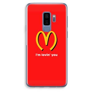 CaseCompany I'm lovin' you: Samsung Galaxy S9 Plus Transparant Hoesje