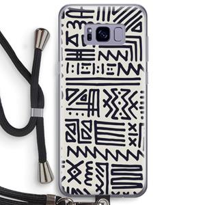 CaseCompany Marrakech print: Samsung Galaxy S8 Plus Transparant Hoesje met koord