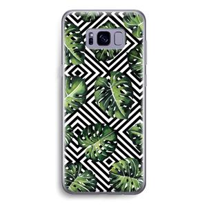 CaseCompany Geometrische jungle: Samsung Galaxy S8 Transparant Hoesje