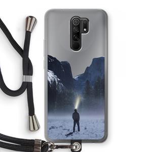 CaseCompany Wanderlust: Xiaomi Redmi 9 Transparant Hoesje met koord