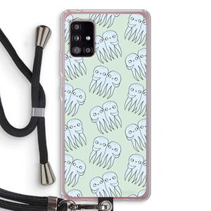 CaseCompany Octopussen: Samsung Galaxy A51 5G Transparant Hoesje met koord