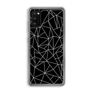 CaseCompany Geometrische lijnen wit: Samsung Galaxy A41 Transparant Hoesje