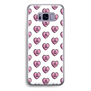 CaseCompany GIRL POWER: Samsung Galaxy S8 Transparant Hoesje