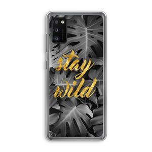 CaseCompany Stay wild: Samsung Galaxy A41 Transparant Hoesje