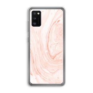 CaseCompany Peach bath: Samsung Galaxy A41 Transparant Hoesje