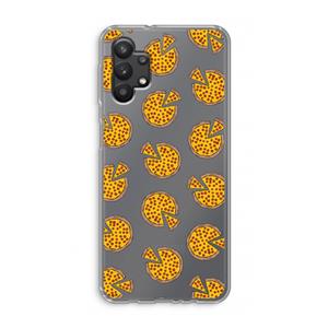 CaseCompany You Had Me At Pizza: Samsung Galaxy A32 5G Transparant Hoesje