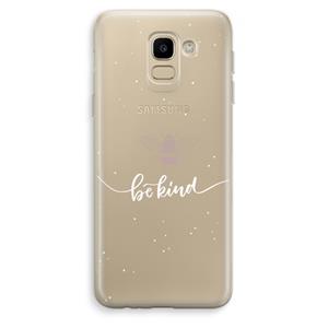 CaseCompany Be(e) kind: Samsung Galaxy J6 (2018) Transparant Hoesje