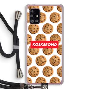 CaseCompany Koekerond: Samsung Galaxy A51 5G Transparant Hoesje met koord
