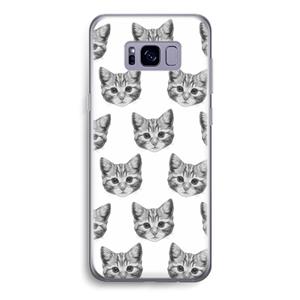 CaseCompany Kitten: Samsung Galaxy S8 Transparant Hoesje