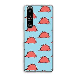 CaseCompany Dinosawrr: Sony Xperia 1 III Transparant Hoesje