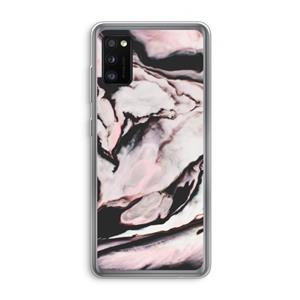 CaseCompany Roze stroom: Samsung Galaxy A41 Transparant Hoesje