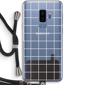 CaseCompany Rooster 2: Samsung Galaxy S9 Plus Transparant Hoesje met koord