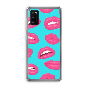 CaseCompany Bite my lip: Samsung Galaxy A41 Transparant Hoesje