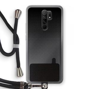 CaseCompany Musketon Halftone: Xiaomi Redmi 9 Transparant Hoesje met koord