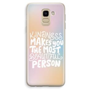 CaseCompany The prettiest: Samsung Galaxy J6 (2018) Transparant Hoesje