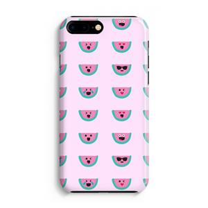CaseCompany Smiley watermeloenprint: Volledig Geprint iPhone 7 Plus Hoesje
