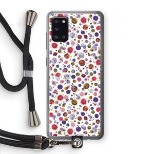 CaseCompany Planets Space: Samsung Galaxy A31 Transparant Hoesje met koord