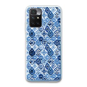 CaseCompany Blauw motief: Xiaomi Redmi 10 Transparant Hoesje