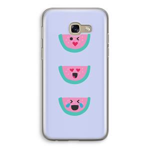 CaseCompany Smiley watermeloen: Samsung Galaxy A5 (2017) Transparant Hoesje
